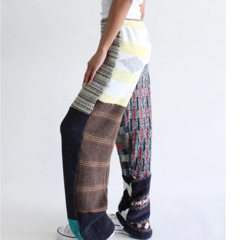 RCYCLD Geometric Knit Pants